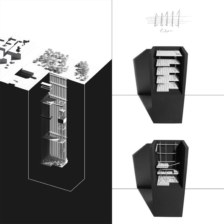 Archisearch - Rizari: Axonometric and Exploded