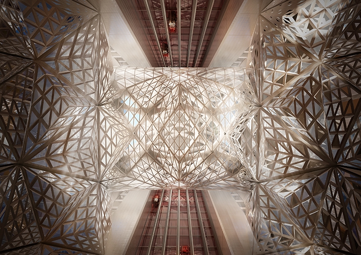 Archisearch - Lobby Atrium (c) Zaha Hadid Architects