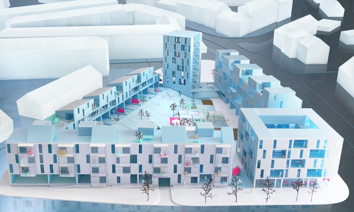 Archisearch - Meet Thy Neighbor, Social Housing in Nuremberg, Honorable Mention in Europan 12 2013 ((c)AREA)