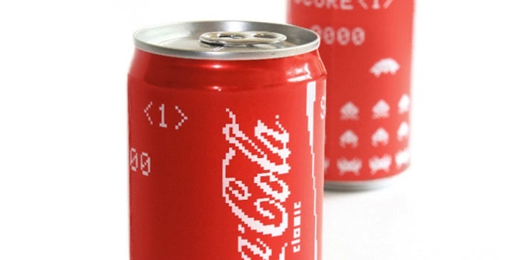 Archisearch - COCA COLA CANS, INSPIRED BY THE SPACE INVADERS GAME / DESIGN BY GRAPHIC DESIGNER ERIN MCGUIRE