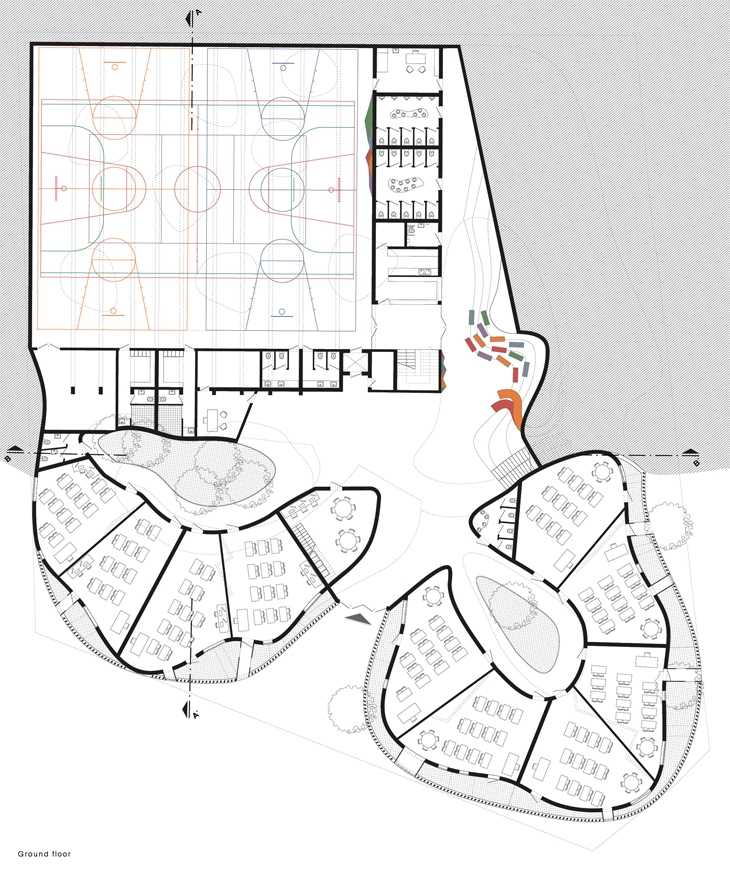Archisearch - School for thought // Diofantou6 / Ground floor plan
