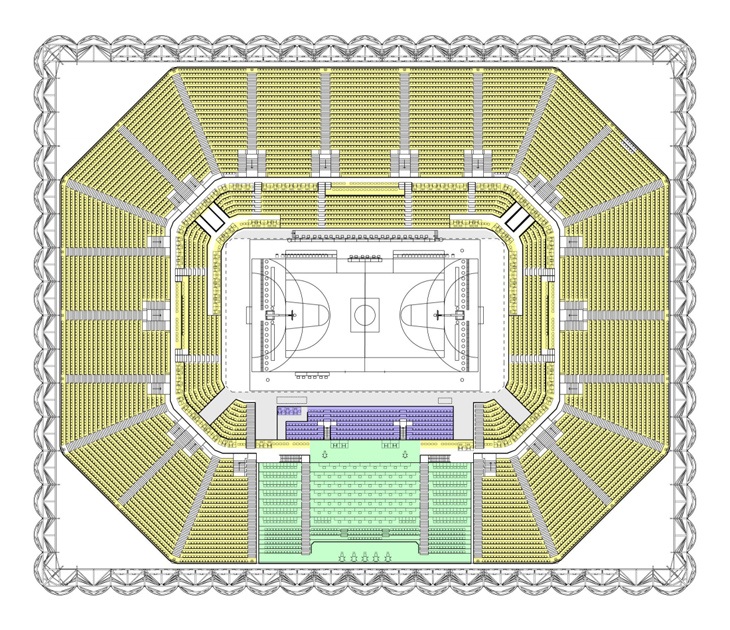 Archisearch - 2012 London Olympics Basketball Arena - Plan