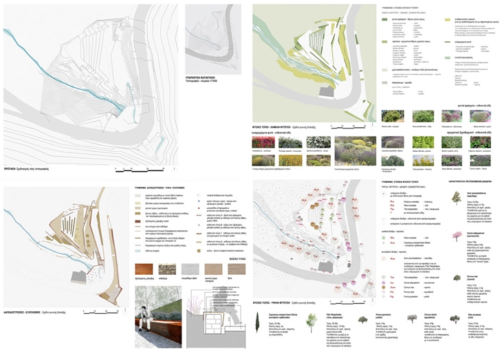 Archisearch - Redesign of the entrance square and the streamside landscape of Amades village