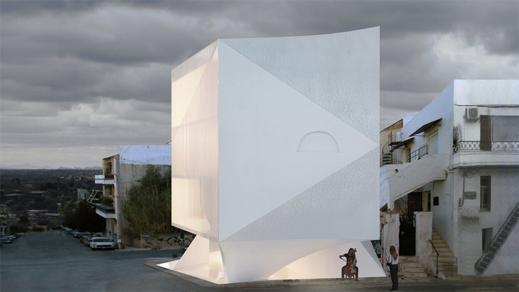Archisearch - 314 ARCHITECTURE STUDIO SCULPTS A MONOLITHIC MARBLE BUILDING IN PETRALONA, ATHENS