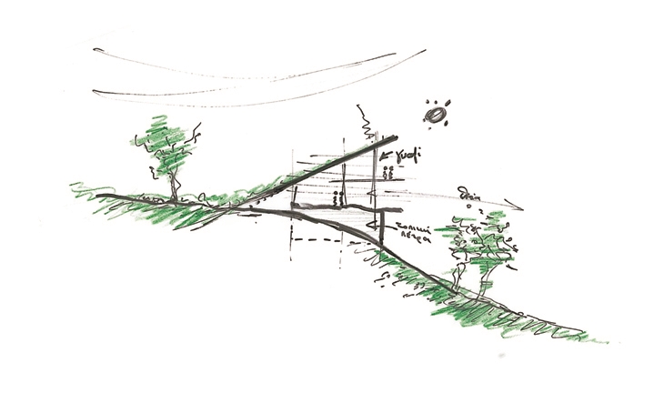 Archisearch - Five houses at Parnassus Mountain / Roula Kotsilati & Vangelis Hatzis / Concept Sketch