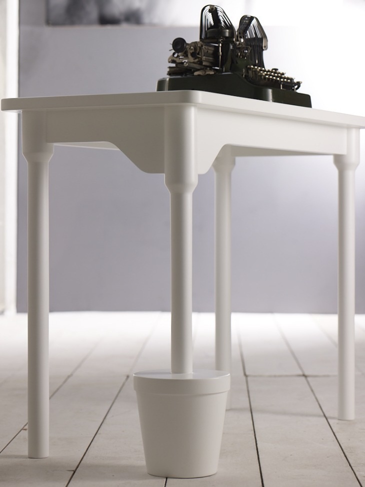 Archisearch - Flair |  τραπέζι  Μασίφ οξυά και mdf σε λευκή λάκα  Υ78cm * Μ100cm(106cm) * Π50cm(56cm) | photos studiopaterakis