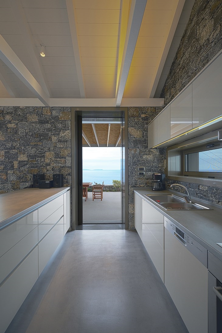 Archisearch - Interior view from kitchen, Villa Melana, Tyros Greece, architects Valia Foufa & Panagiotis Papassotiriou (c) Pygmalion Karatzas
