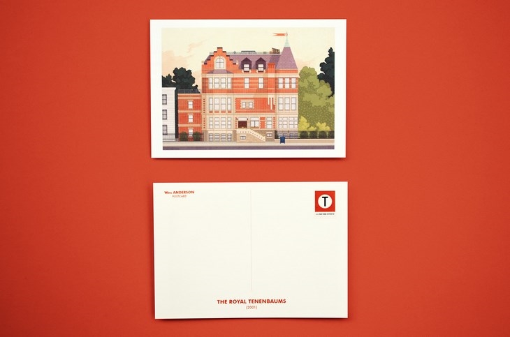 Archisearch - ``The Royal Tenenbaums`` / Wes Anderson Postcards / Mark Dingo Francisco