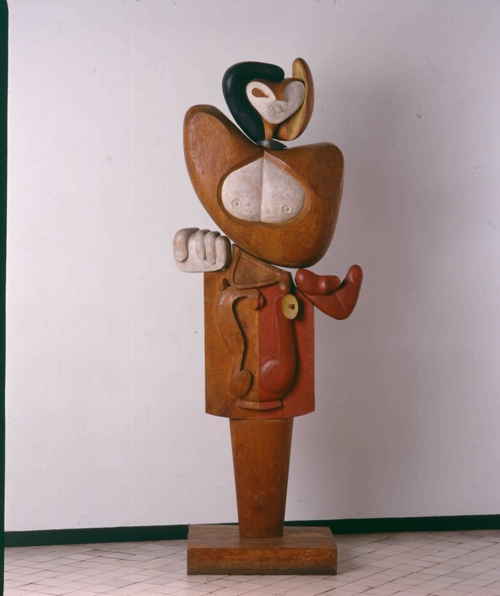 Archisearch - Le Corbusier, Femme, 1953 Bois polychrome, 183 x 69 x 20 cm (c) FLC, ADAGP, Paris 2015