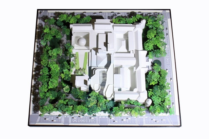 Archisearch - Model of Museum Complex with Gilder Center