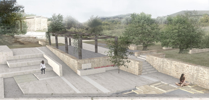 Archisearch - MATINA GALATI, MARIA SOTIROPOULOU & LOUKAS FIKIORIS RESTORE OF THE COURTYARD AREA OF METAMORFOSI CHAPEL, MESSINIA