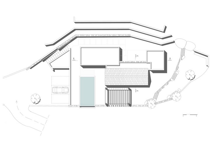 Archisearch - Situation plan, Villa Melana, Tyros Greece, (c) Valia Foufa & Panagiotis Papassotiriou