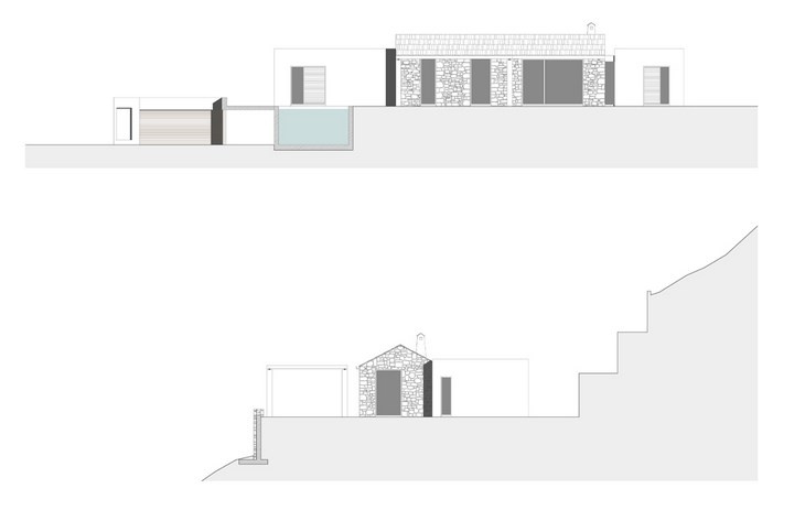 Archisearch - Elevations, Villa Melana, Tyros Greece, (c) Valia Foufa & Panagiotis Papassotiriou