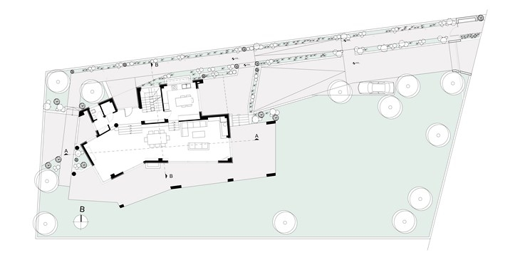 Archisearch - Situation plan, IS House, Nafpaktos Greece, Barlas Architects (c) Konstantin Thorvald Barlas