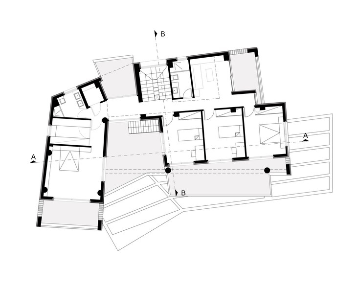 Archisearch - 1st floor plan, IS House, Nafpaktos Greece, Barlas Architects (c) Konstantin Thorvald Barlas