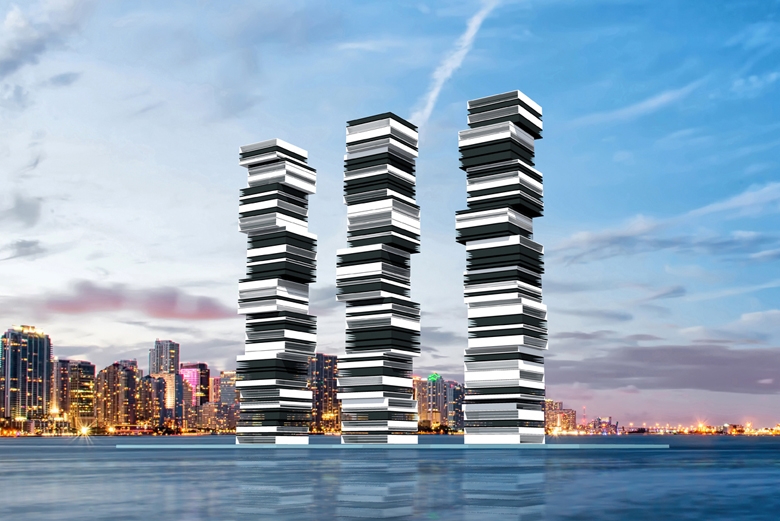 Archisearch - Floating Skyscrapers (presented in the Exhibition “Living and Utopia”)