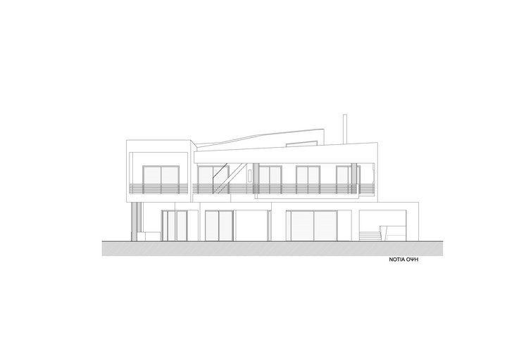 Archisearch - South elevation, IS House, Nafpaktos Greece, Barlas Architects (c) Konstantin Thorvald Barlas