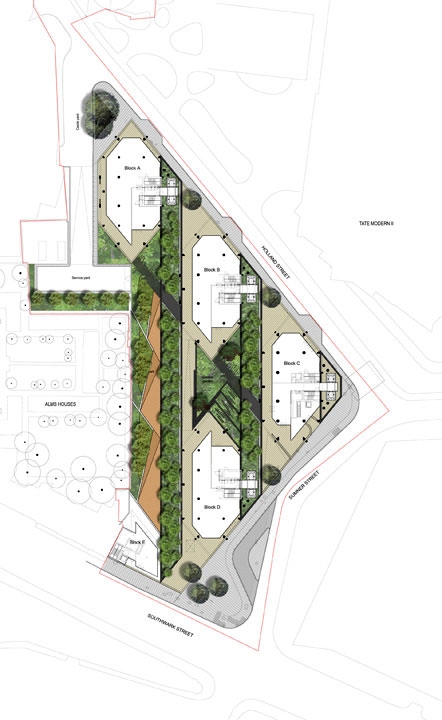 Archisearch NEO BANKSIDE RESIDENTIAL DEVELOPMENT | GILLESPIES LANDSCAPE ARCHITECTS AND ROGERS STIRK HARBOUR+PARTNERS ARCHITECTS | LONDON_UNITED KINGDOM