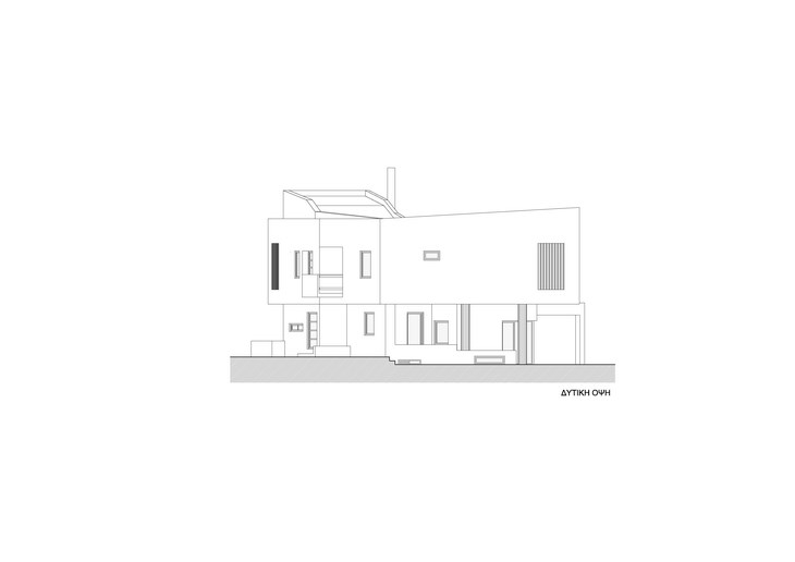 Archisearch - West elevation, IS House, Nafpaktos Greece, Barlas Architects (c) Konstantin Thorvald Barlas