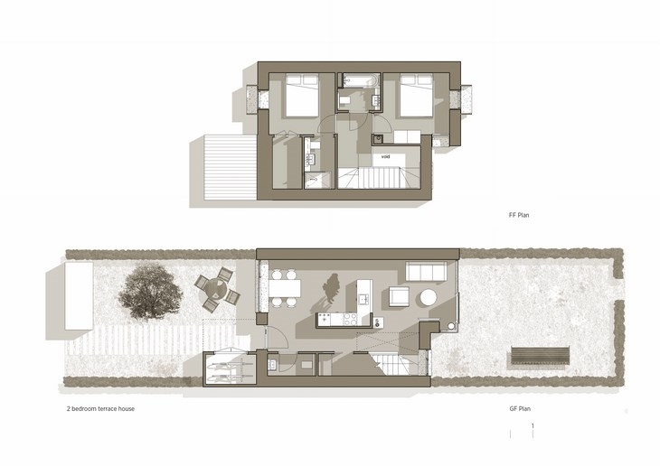 Archisearch - Golden Mede Housing Waddesdon / C.F. Møller Architects / Floorplans