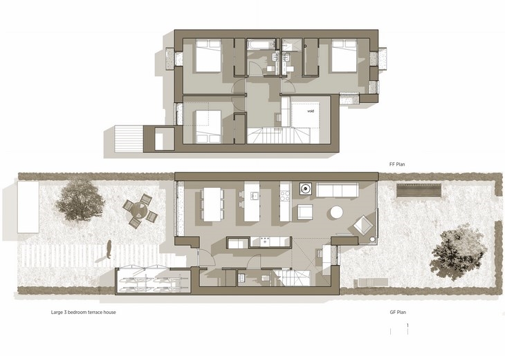 Archisearch - Golden Mede Housing Waddesdon / C.F. Møller Architects / Floorplans