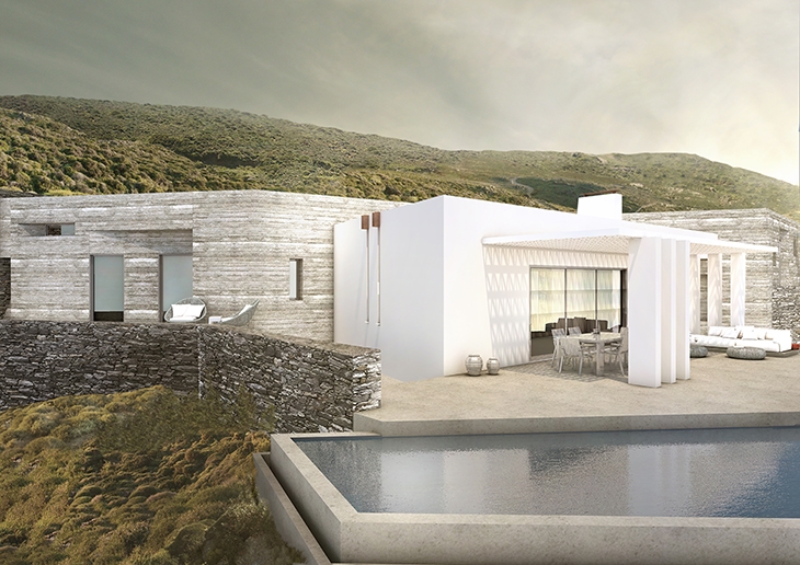 Archisearch SUMMER HOUSE IN ANDROS: IN + OUT OF WALLS / BARAULT ARCHITECTS