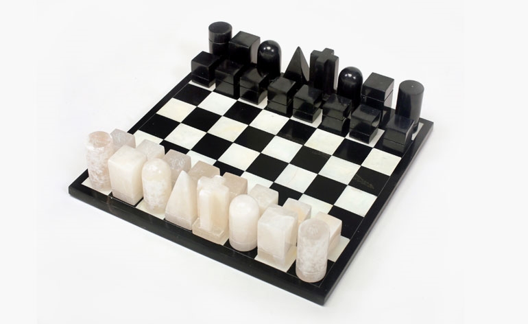 Archisearch - Stone chess set by Sunil Sethi Design Alliance