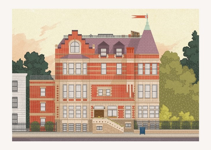Archisearch MARK DINGO FRANCISCO CREATES AN AMAZING SERIES OF WES ANDERSON POSTCARDS BASED ON FILM LOCATIONS