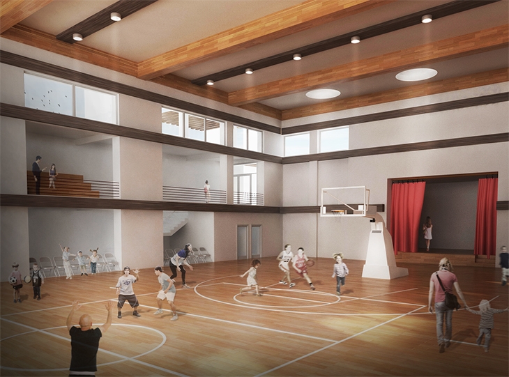 Archisearch - 3d rendering - gymnasium