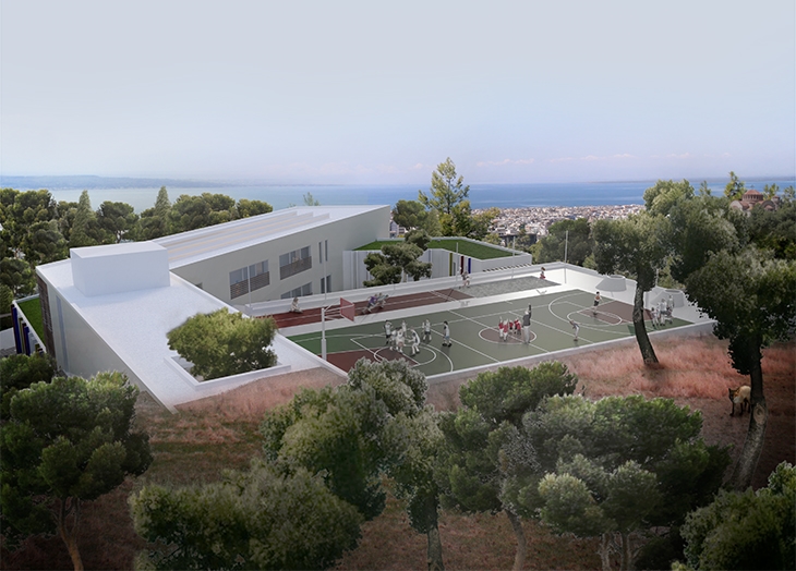 Archisearch ARCHITECTURAL CONCEPT DESIGN COMPETITION: AGIOS PAVLOS ELEMENTARY SCHOOL WITH GYMNASIUM AT MUNICIPALITY OF NEAPOLIS - SYKEON / A. DALGITSI, G. LAZARIDIS, I. MOISIDOU