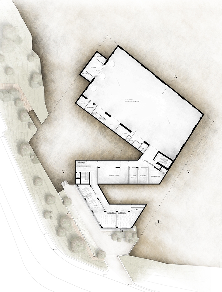 Archisearch ARCHITECTURAL CONCEPT DESIGN COMPETITION: AGIOS PAVLOS ELEMENTARY SCHOOL WITH GYMNASIUM AT MUNICIPALITY OF NEAPOLIS - SYKEON / A. DALGITSI, G. LAZARIDIS, I. MOISIDOU