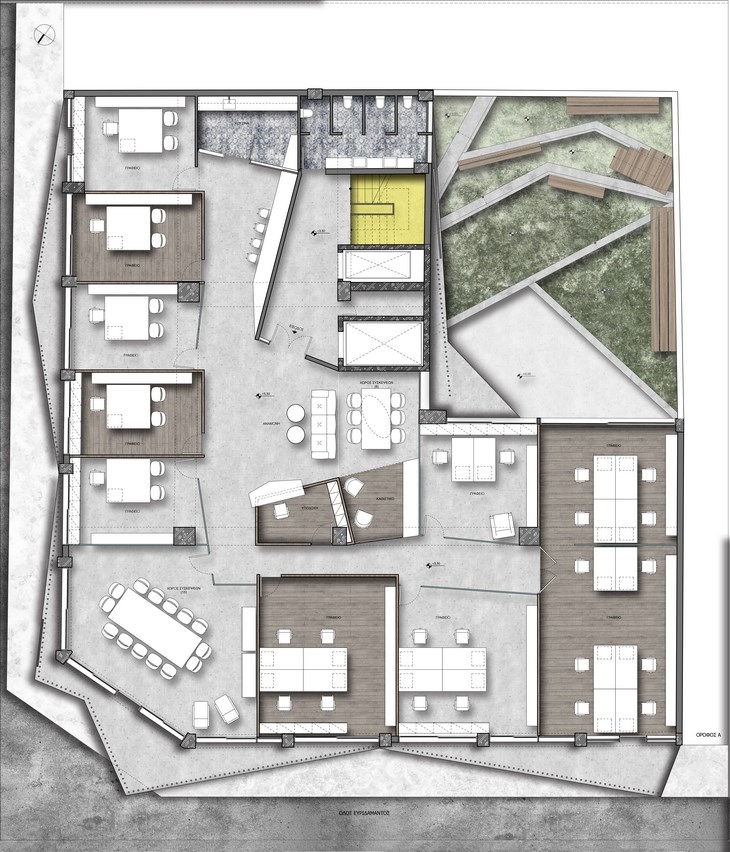 Archisearch - SGT Administrative Building Refurbisment / Space Lab Architecture / 1st Floor Plan