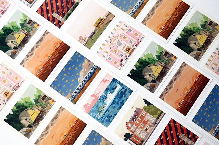 Archisearch MARK DINGO FRANCISCO CREATES AN AMAZING SERIES OF WES ANDERSON POSTCARDS BASED ON FILM LOCATIONS