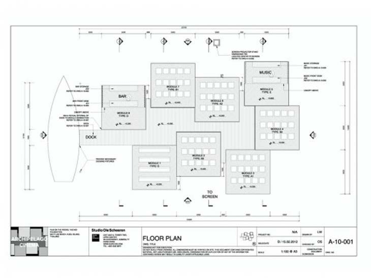 Archisearch - Floor Plan Archipelago Cinema by Büro Ole Scheeren