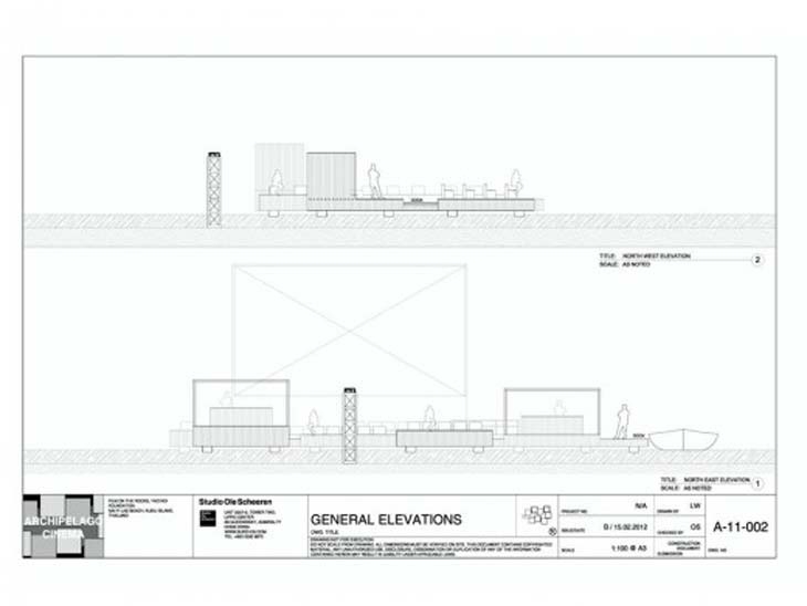 Archisearch FLOATING AUDITORIUM BY OLE SCHEEREN; FILM ON THE ROCKS YAO NOI