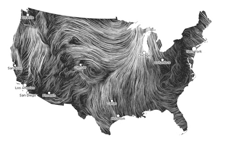 Archisearch - Wind Map by Fernanda Bertini Viégas