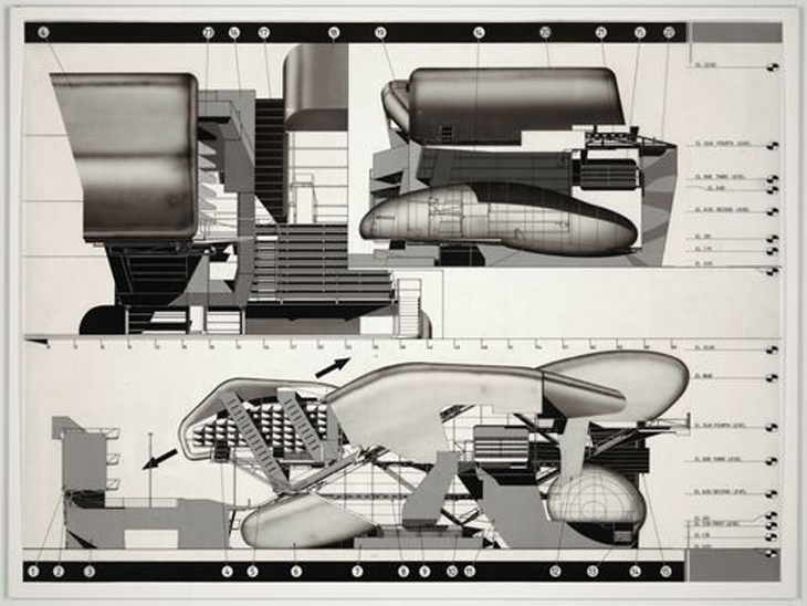 Archisearch - Neil M. Denari Prototype Architecture School No. 5, project, Los... 1992 