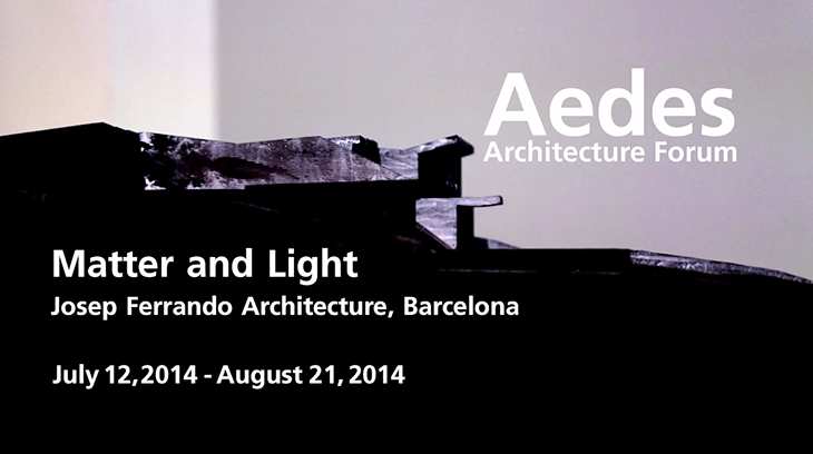 Archisearch - MATTER AND LIGHT IN BERLIN EXHIBITION ABOUT JOSEP FERRANDO'S ARCHITECTURAL WORK