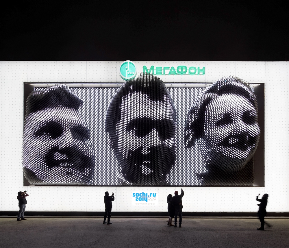 Archisearch MEGAFACES BY ASIF KHAN FOR MegaFon SOCHI WINTER OLYMPICS