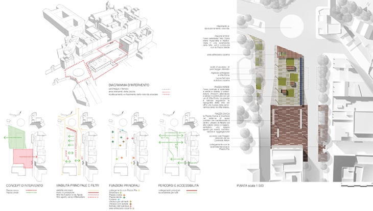 Archisearch PIAZZA MAZZINI, ALBANO LAZIALE / INTERNATIONAL COMPETITION WINNING PROPOSAL / NEAR ARCHITECTURE 