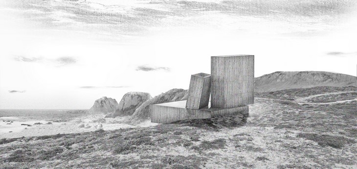 Archisearch - Ocho Quebradas House, 2013 - ongoing, Los Vilos, Chile  Rendering by ELEMENTAL