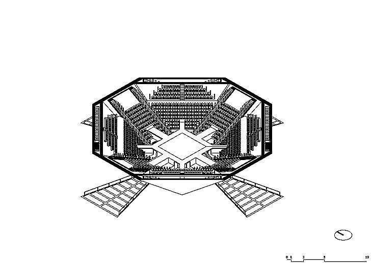 Archisearch - Ampitheke Axonometric Sectional Sequence, Aristotheke Eutectonics