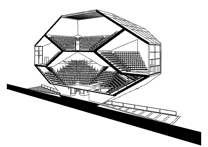 Archisearch - Ampitheke Perspective Section, Aristotheke Eutectonics