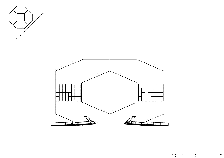 Archisearch - Ampitheke Diagonal Elevation, Aristotheke Eutectonics