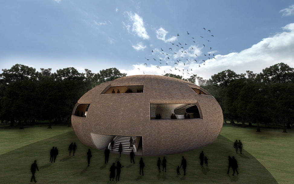 Archisearch - Exterior Rendering REV[au]LTHEQUE pavilion - Aristotheke Eutectonics