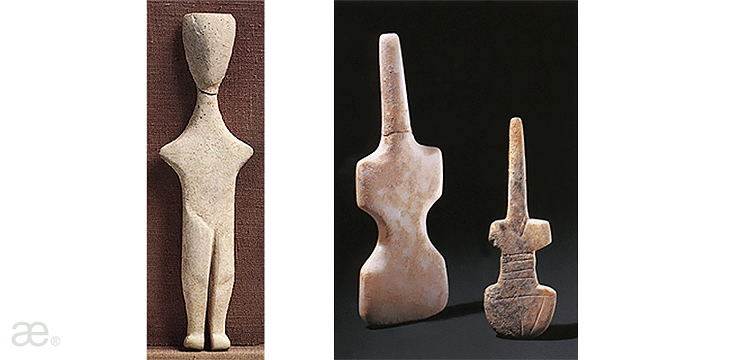 Archisearch - Ste[e]leteca by Aristotheke Eutectonics [Æ], Marble figures (3200 – 2000 Cycladic)