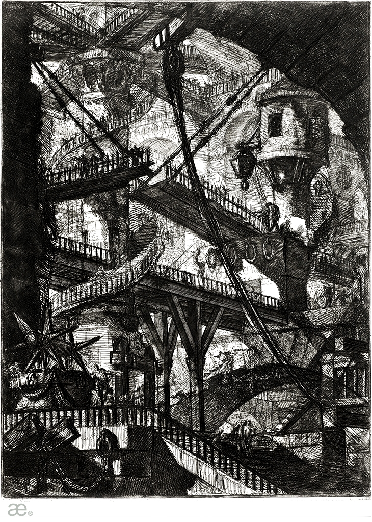 Archisearch - Tyrsethecal Residential Duplex, REFERENCE: The Drawbridge, Giovanni Battista Piranesi (1761)