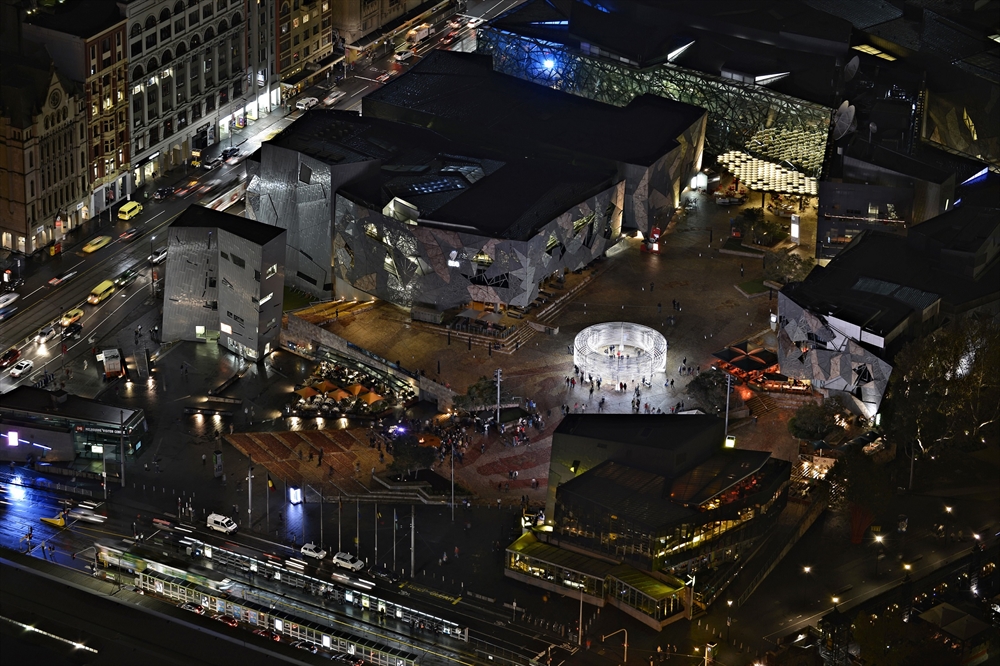 Archisearch - RADIANT LINES BY ASIF KHAN FOR MELBOURNE'S FEDERATION SQUARE