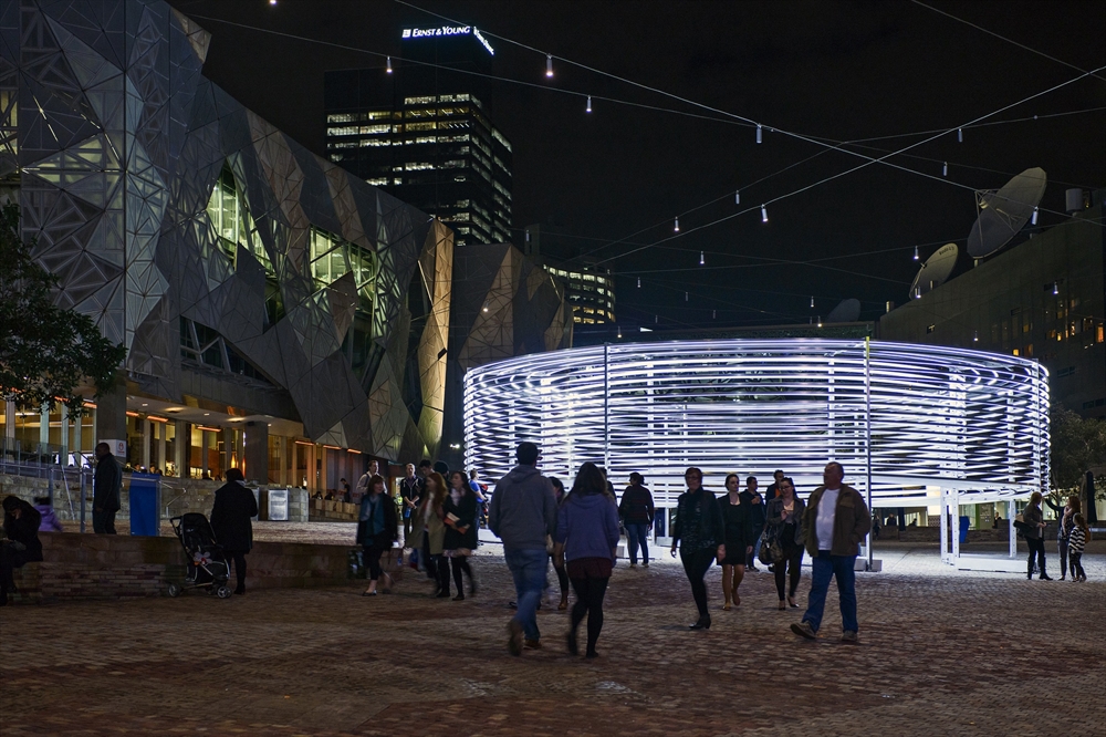 Archisearch RADIANT LINES BY ASIF KHAN FOR MELBOURNE'S FEDERATION SQUARE