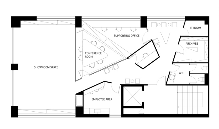 Archisearch - Astor Hellas / MALVI /  Floorplan 1st Floor